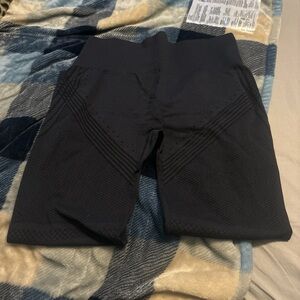 Black Textured leggings